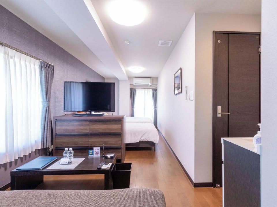 ・[Twin A/Living Room] A new style of accommodation where you can stay like you're living. Fully equipped with functional facilities.