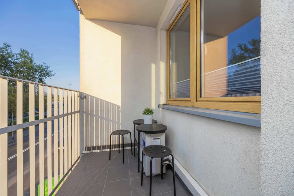 Balcony perfect for drinking coffee or tea.