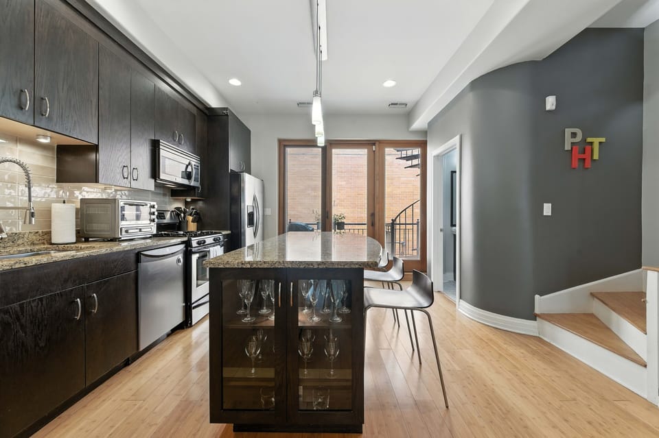 Indoors, Kitchen, Floor, Dining Room, Dining Table
