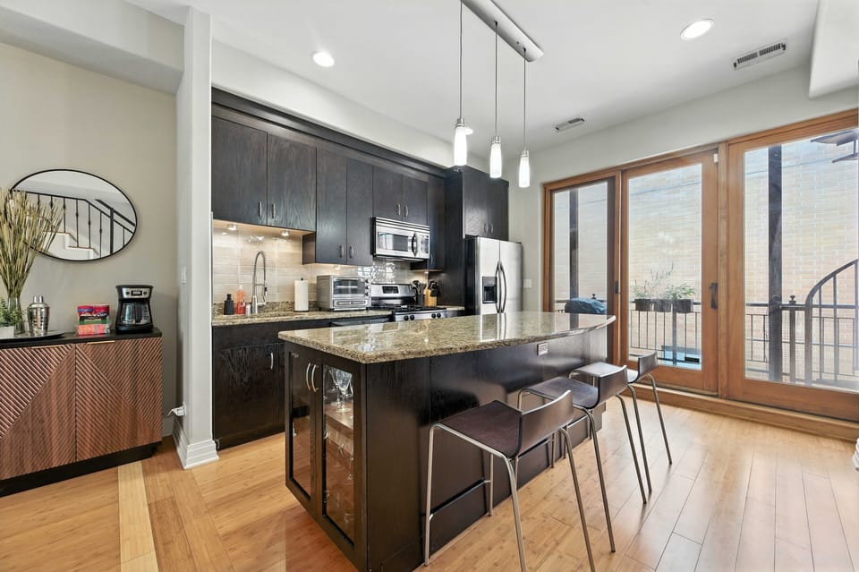 Indoors, Kitchen, Kitchen Island, Architecture, Building