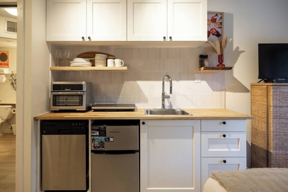Fully equipped kitchenette for your convenience—perfect for light cooking and feeling right at home during your stay.