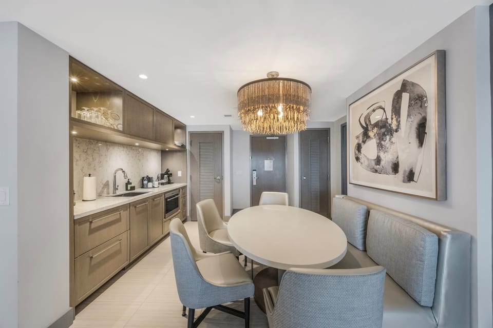 Dining table Seats at least 6