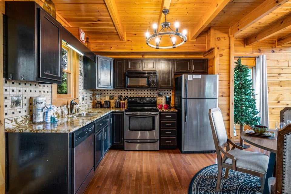 Dishes and cookware and provided for your convenience