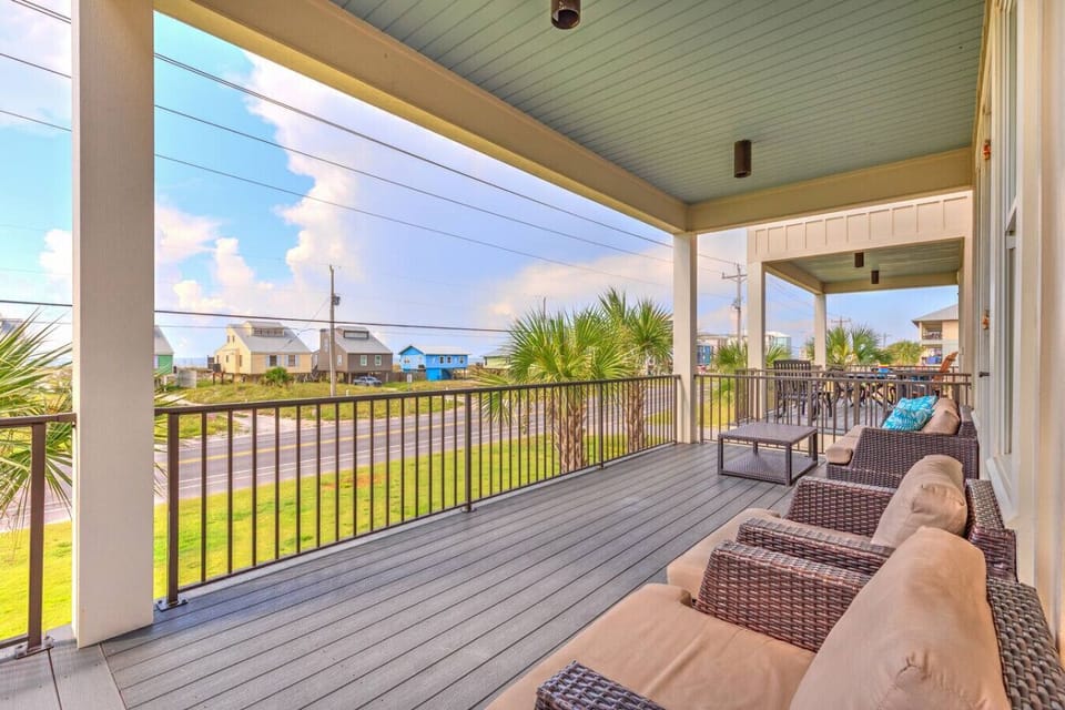 Nothing beats stretching out on a covered deck with marsh views that go on forever and enough lounge chairs to claim your own little slice of peace.