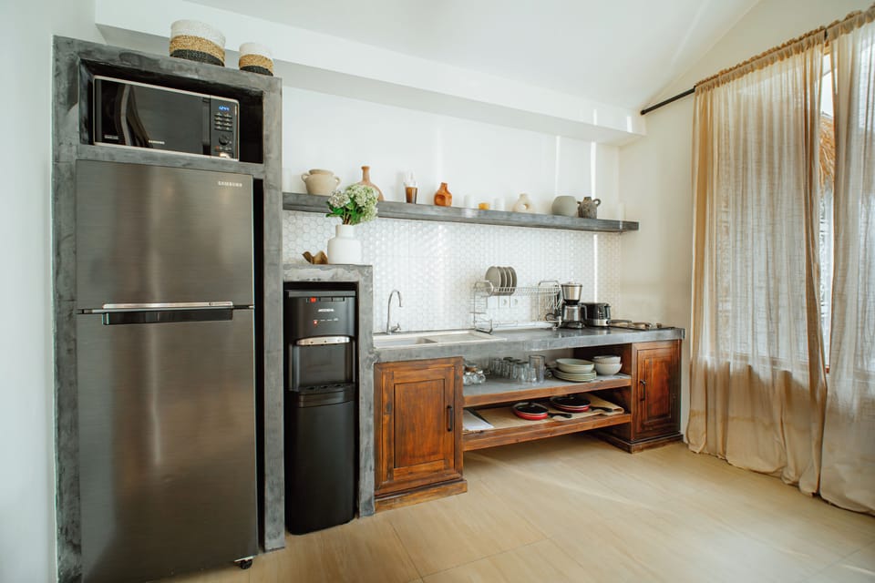 Villa, 2 Bedrooms, Private Pool | Private kitchen | Fridge, microwave, stovetop, coffee/tea maker