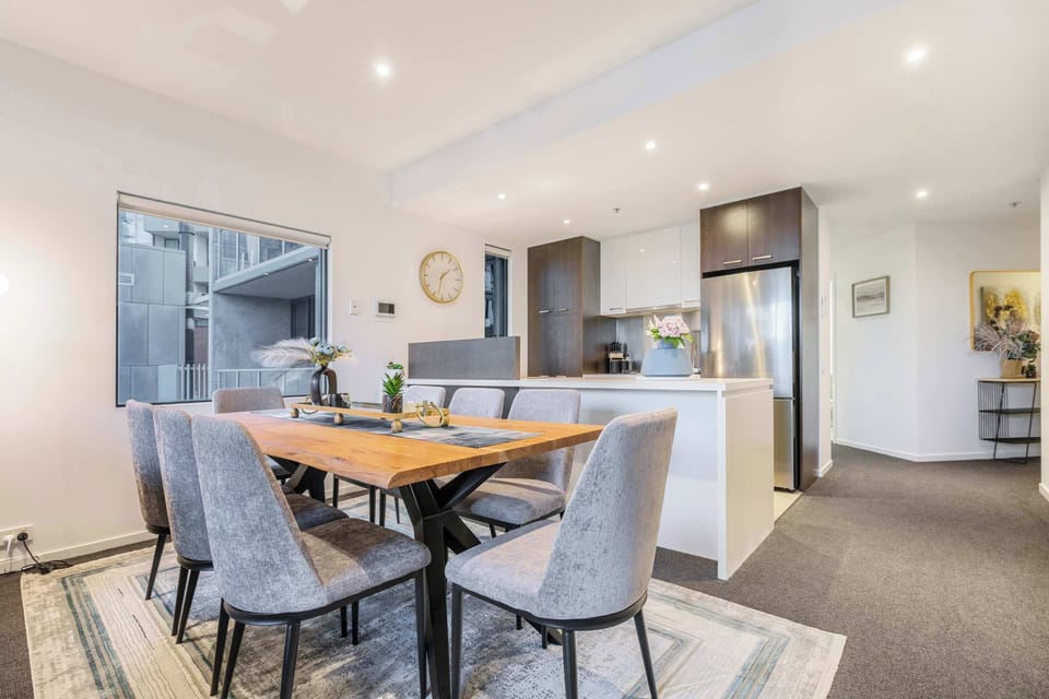 DINING AREA: Open, inviting dining for six, where meals turn into shared moments and lasting memories