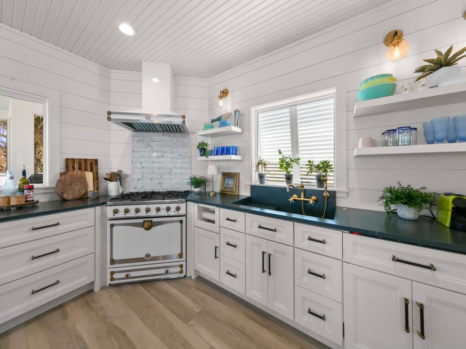 Fully Equipped Kitchen with Deck Access - Second Floor