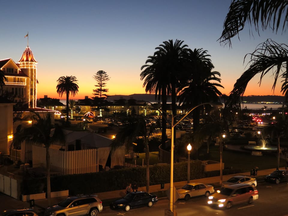 Another view from Coronado Beach Resort, looking towards the Pacific Ocean 