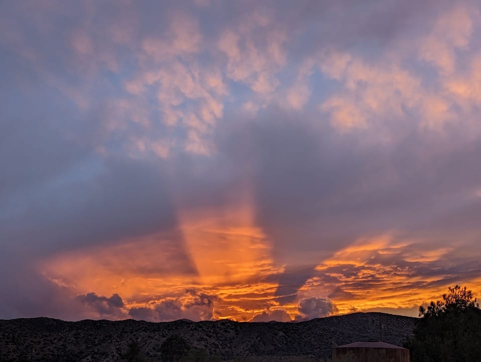 Sunset from the west side