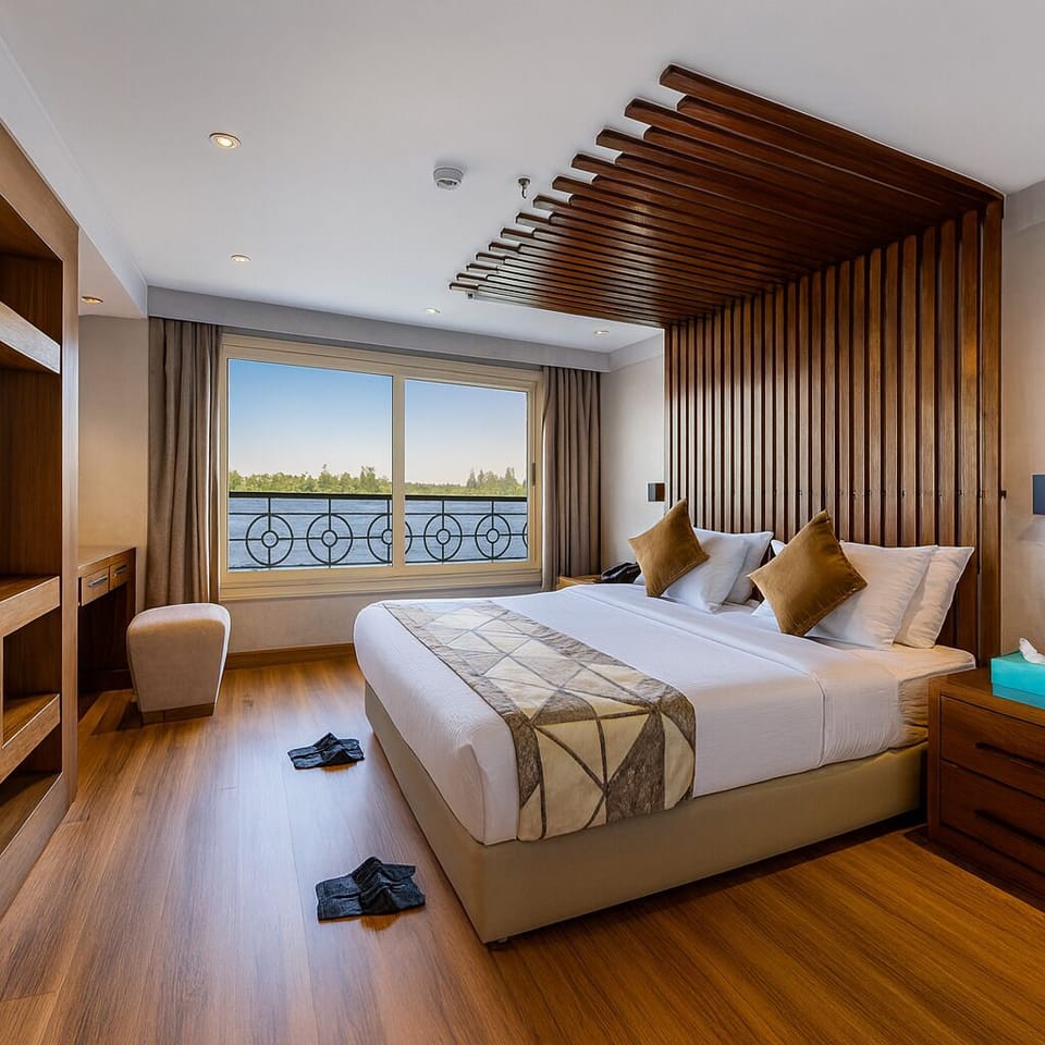 Deluxe Suite, River View | In-room safe, blackout drapes, soundproofing