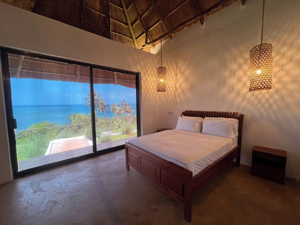 Panoramic Bungalow, Ocean View | Premium bedding, Select Comfort beds, desk, laptop workspace
