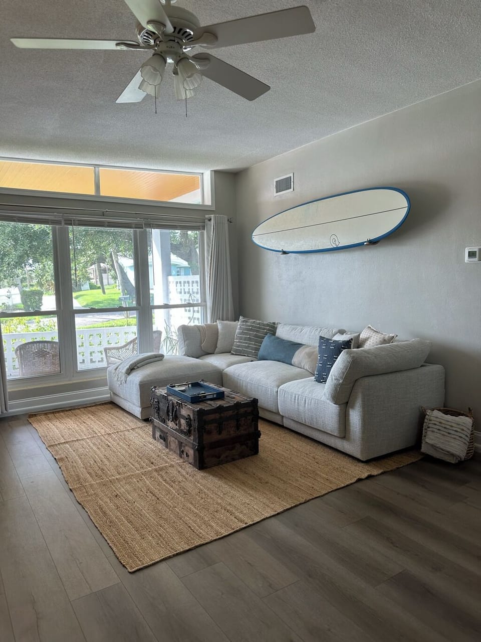 Large open living room space