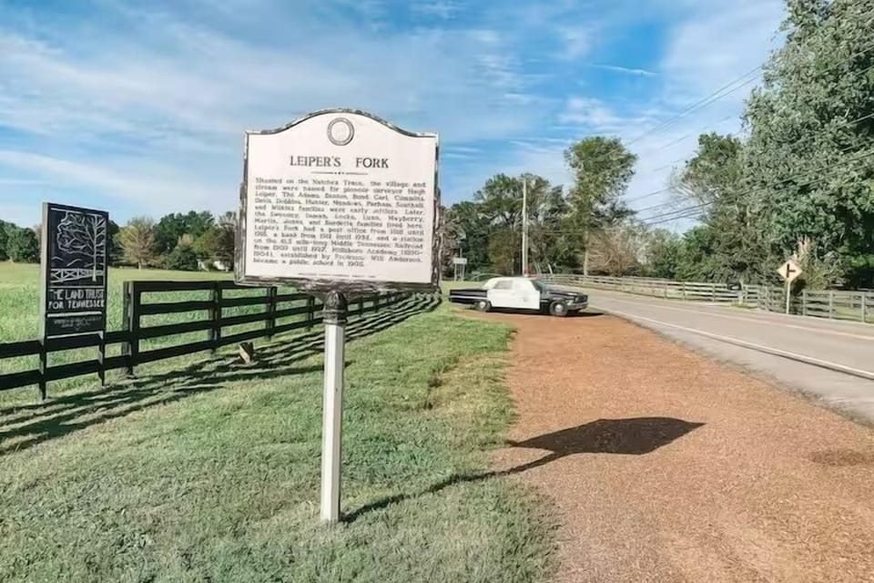 Leipers Fork Village.  Art galleries, boutiques, winery, restaurants.