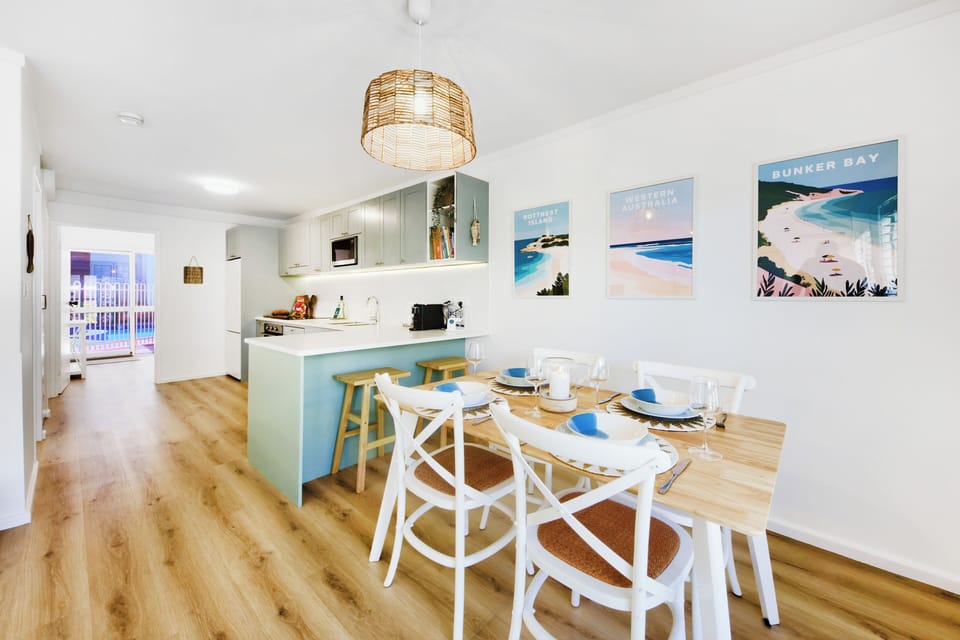Beautifully appointed with high-end dining ware
