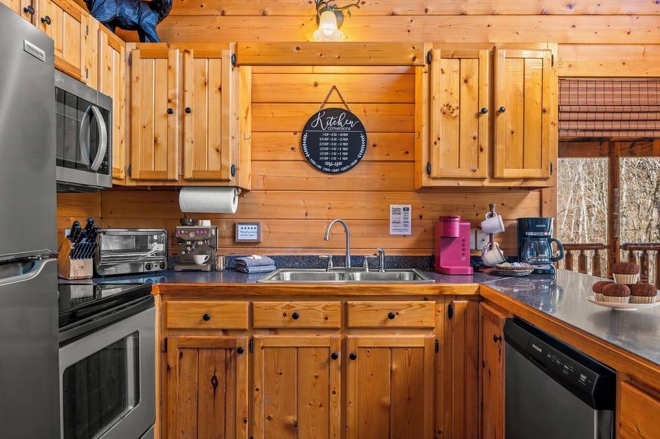 Modern kitchen with updated appliances