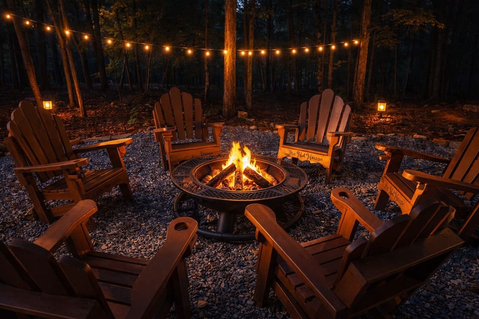 Evenings by the fire  🔥✨—where stories are shared and memories are made