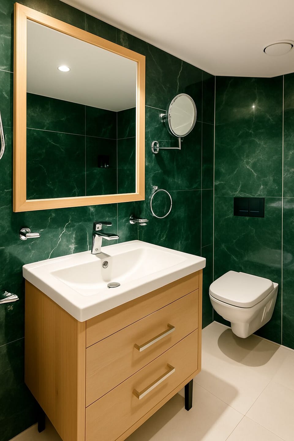 Combined shower/tub, towels, soap, shampoo