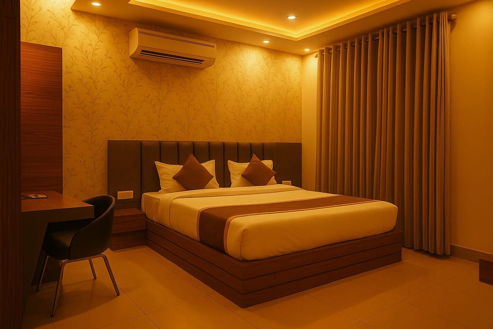 Deluxe Room, Garden View | Desk, free WiFi