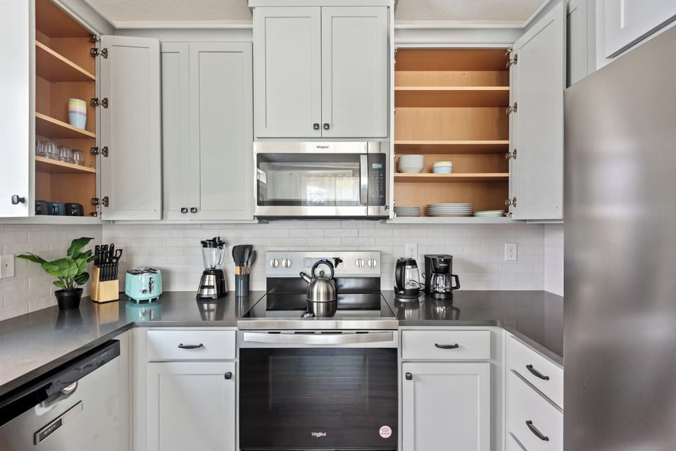 Fully-stocked kitchen