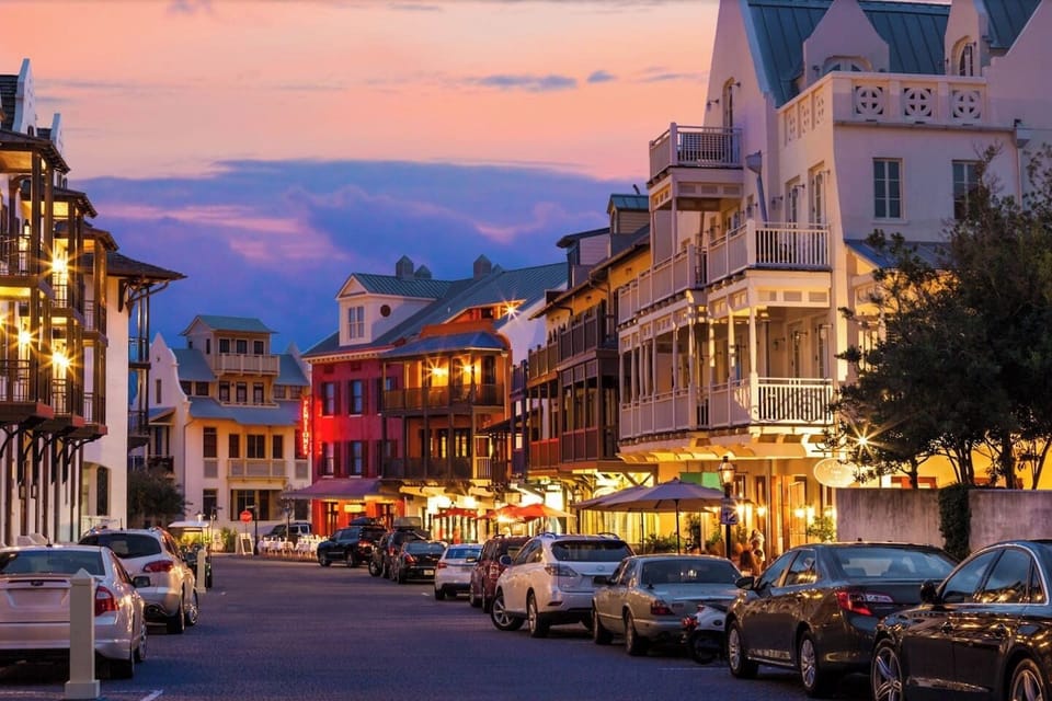 Town center in Rosemary Beach.