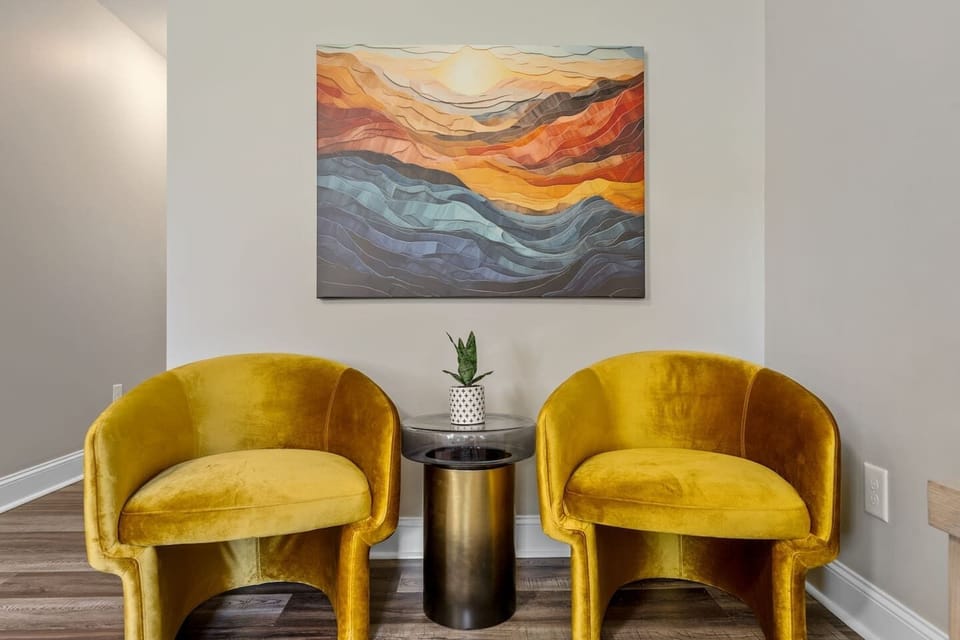 Left unit - Seating area in main living room