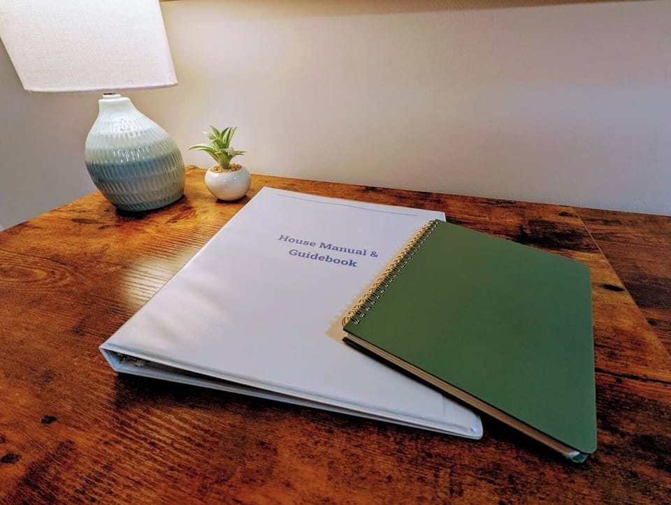 Close-up of writing desk