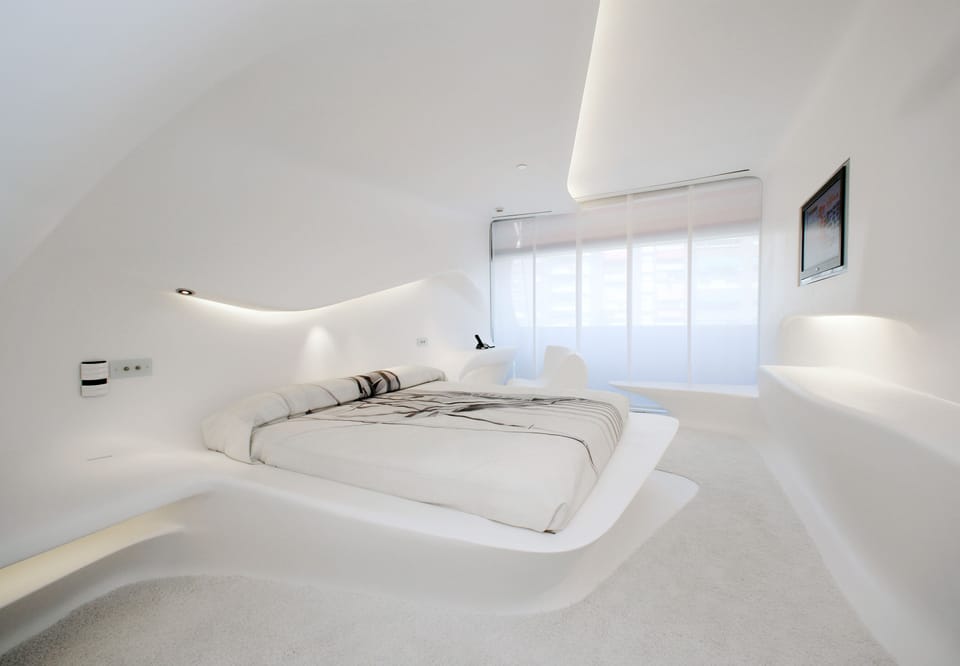 Zaha Hadid Space Club | In-room safe, desk, blackout drapes, soundproofing