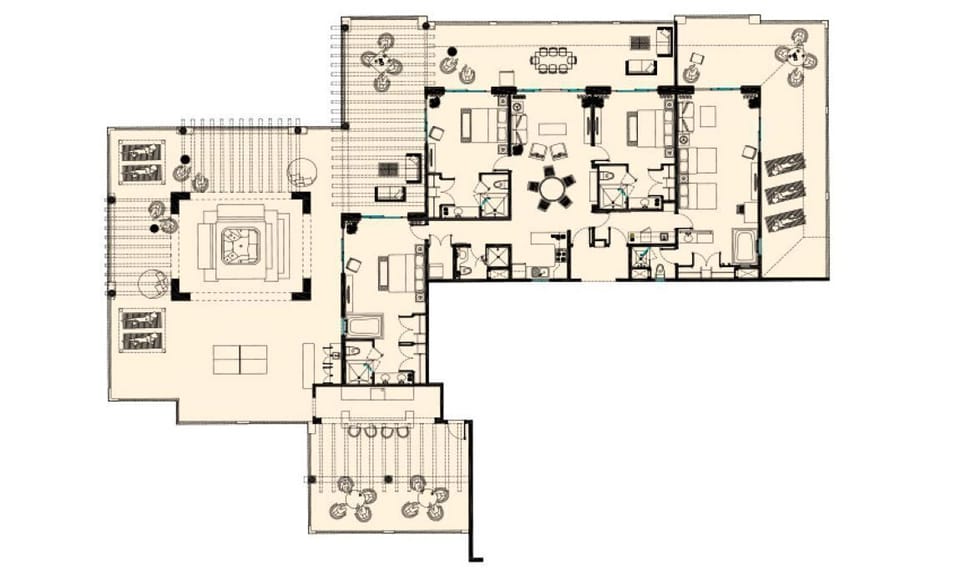 Elite Penthouse, 4 Bedrooms, Ocean View | Floor plan