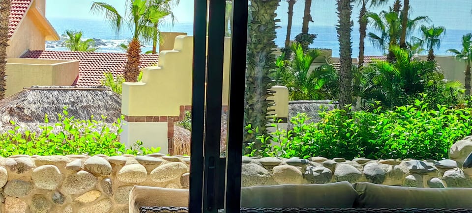 View from inside the living room.
