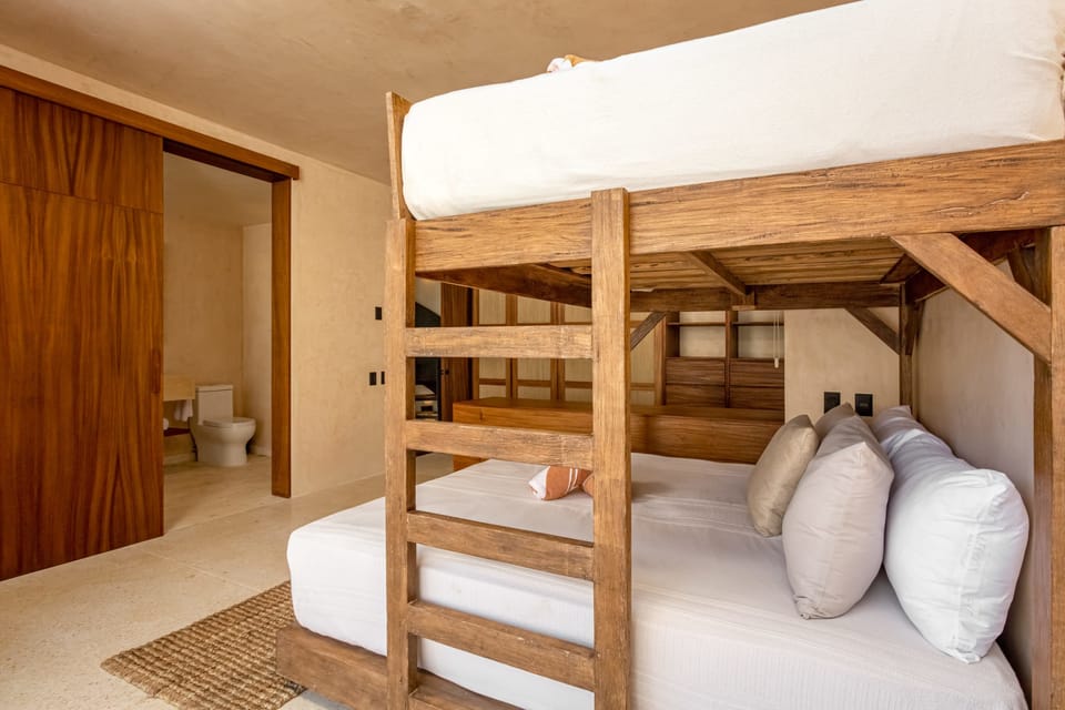 The second bedroom also has its own private bathroom for added convenience and comfort.
