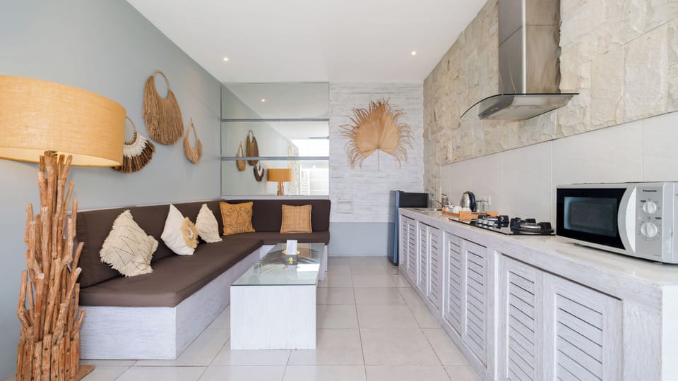 Villa, Pool View | Living area | 24-inch Smart TV with digital channels
