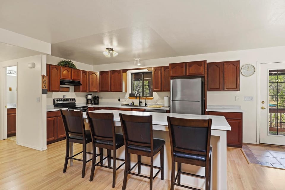 Full kitchen with oversized island