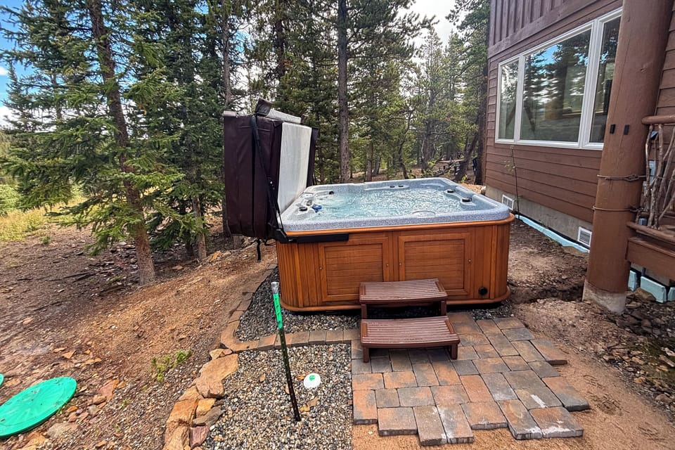 Patio | Private Hot Tub