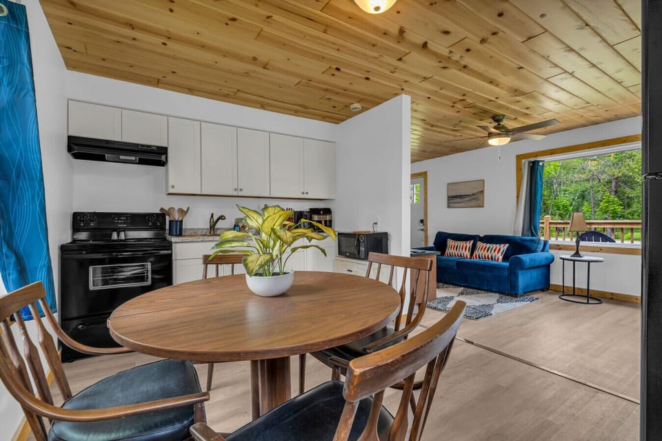Full kitchen with all the essentials — your morning coffee and late-night snacks are covered.