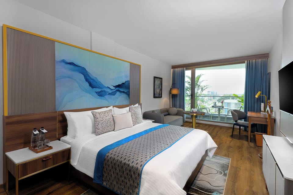 Premium bedding, down comforters, memory foam beds, minibar