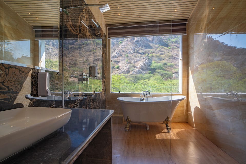 Suite With BathTub | Bathroom | Shower, hair dryer, bidet, towels