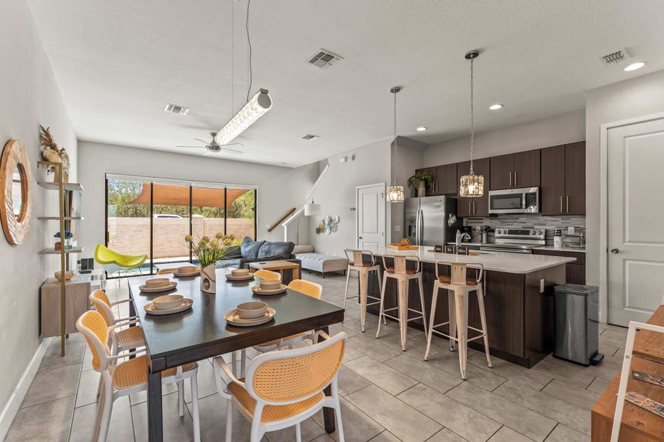 Dining and kitchen area 
