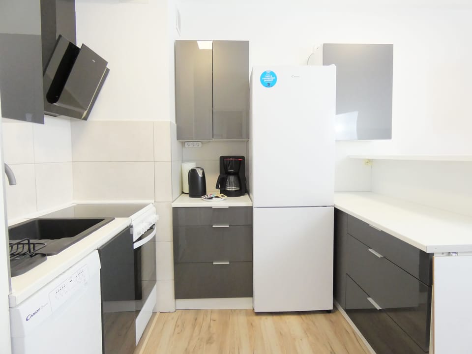Classic Apartment, Balcony | Private kitchenette | Coffee/tea maker, electric kettle