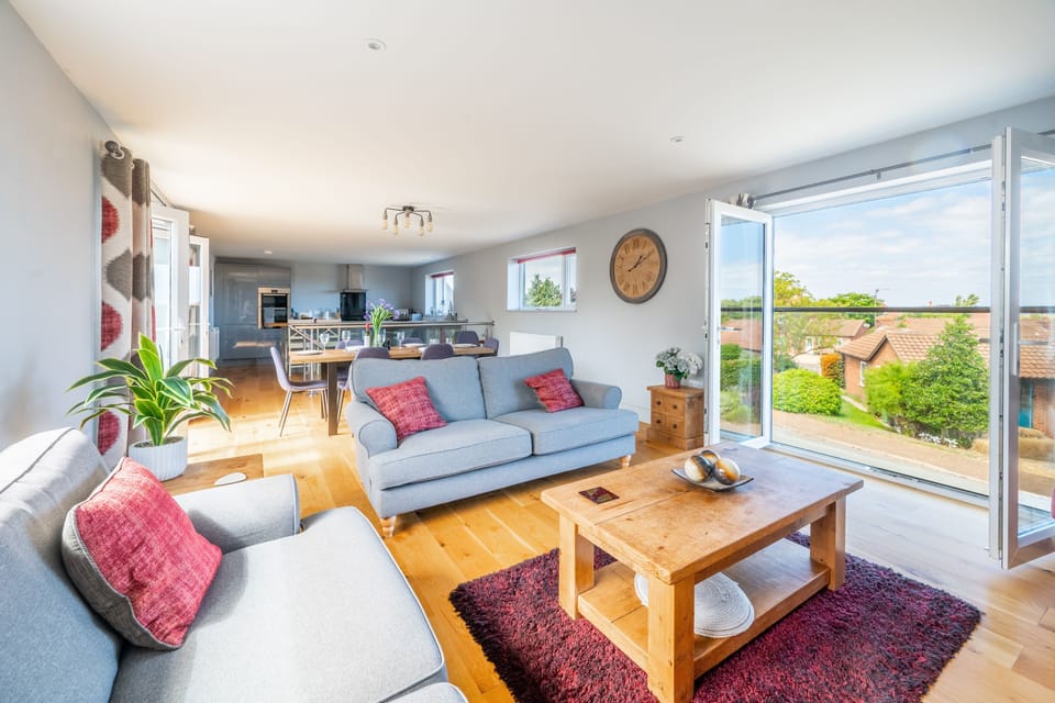 First floor: Sitting room with a view