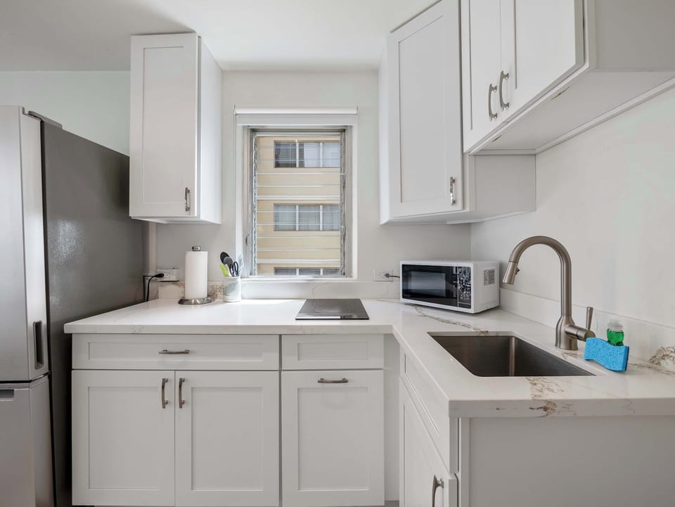 Studio Suite, Multiple Beds, Balcony (Aloha Surf Waikiki) | Private kitchen | Fridge, microwave