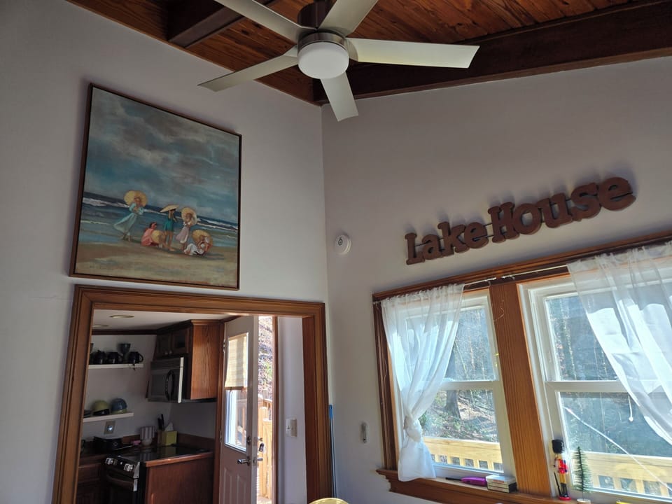 Other side of the living area and main entry door into the kitchen