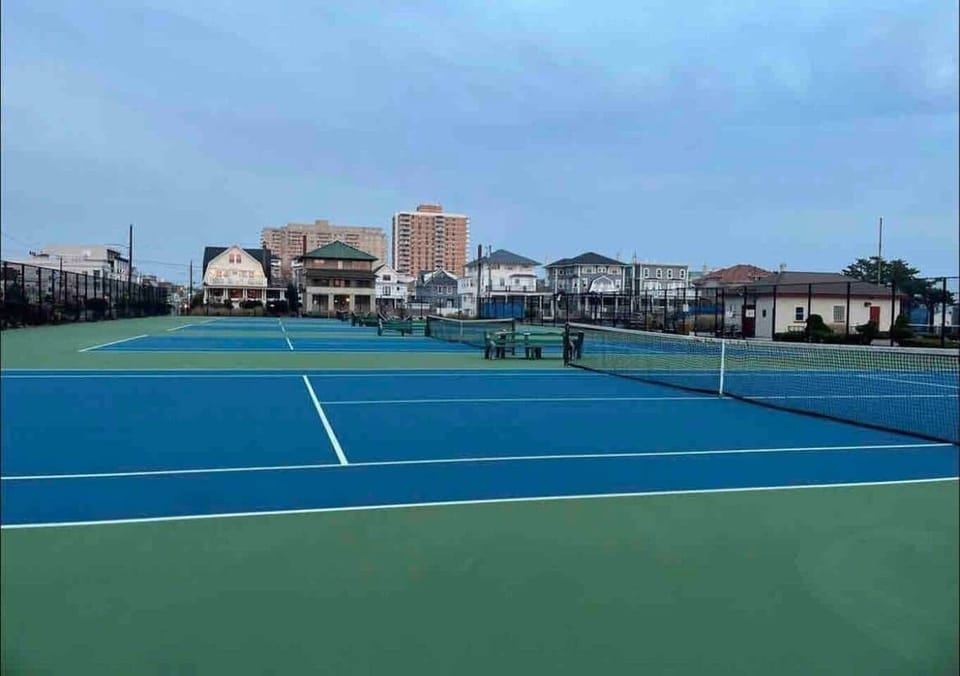 Tennis courts and Playground a few blocks away