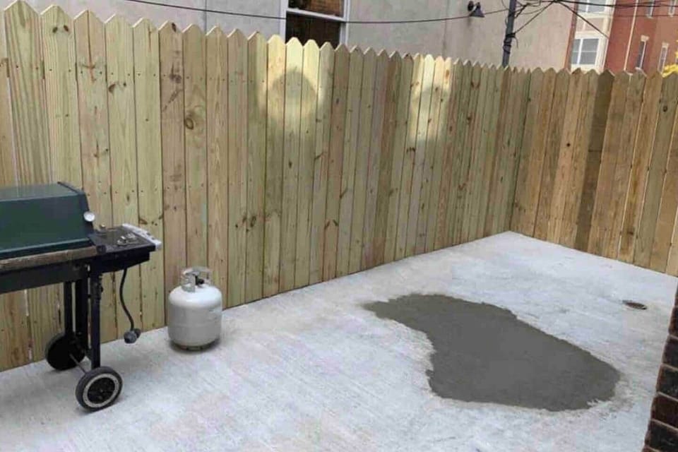 Back yard.