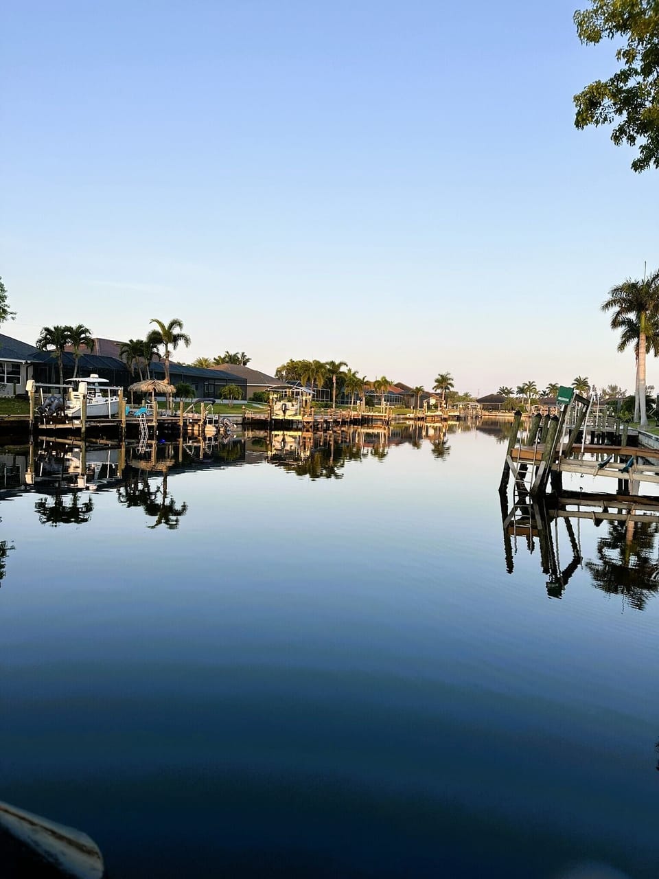 Western view from the dock
