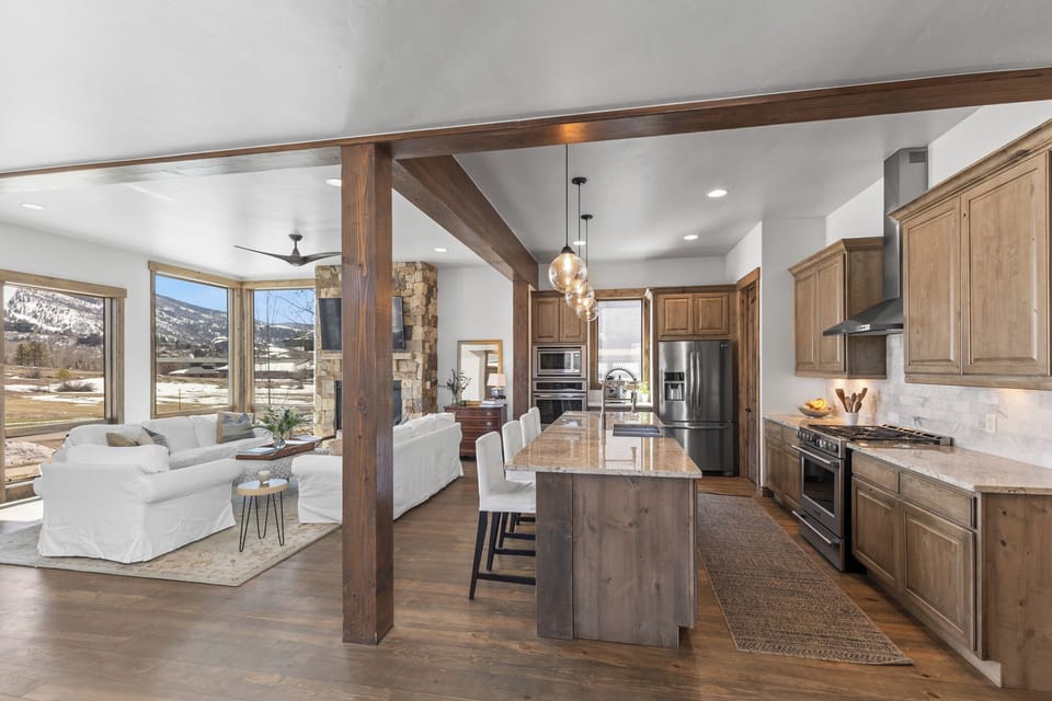 Main Level Kitchen & Living Room