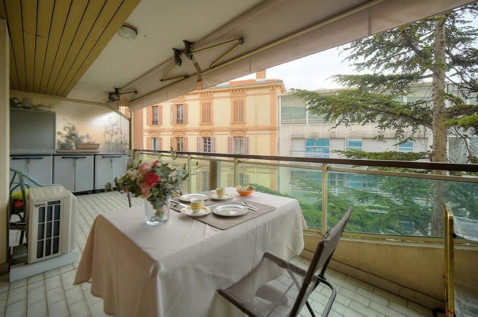 The terrace