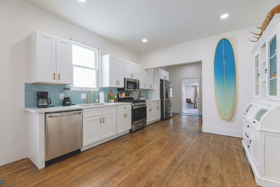 The gorgeous renovated Kitchen has everything needed for a homecooked meal!