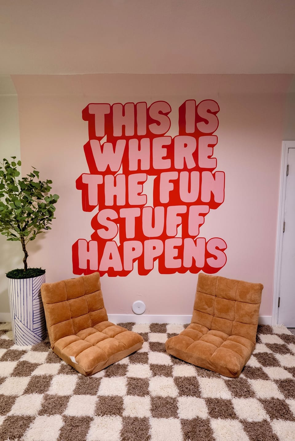 Come play in our basement game room!  Enjoy wall mural, arcades, air hockey, fun floor seating.