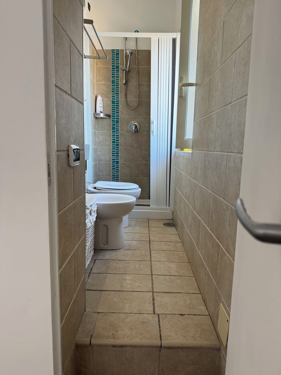 Comfort Quadruple Room, Sea View | Bathroom | Shower, hair dryer, towels, soap