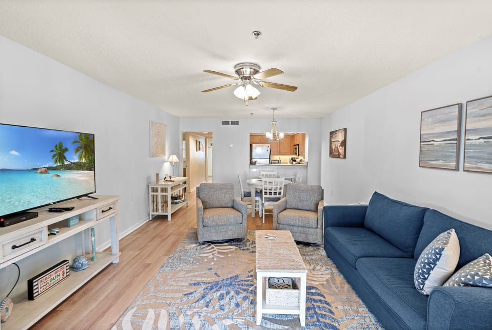 Living room with sleeper sofa